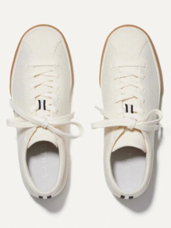 Rothy's Shoes - Rothy's Lace-Up Sneakers (Blonde, W8)